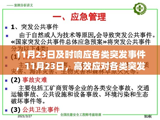 11月23日突发事件应对策略与案例分析，高效响应与处置