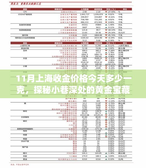 揭秘上海今日金价，小巷深处的黄金宝藏与独特金店探秘之旅