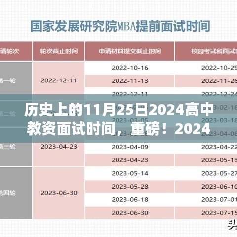 重磅！2024年高中教资面试时间定于11月25日，考生准备攻略