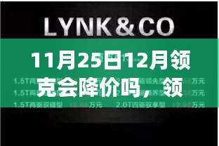 领克降价风云，友情与期待的温馨故事即将上演？