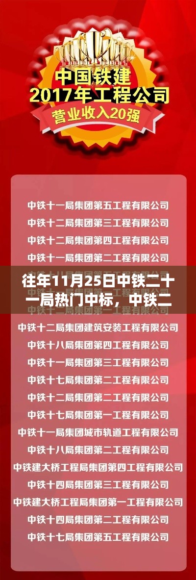 中铁二十一局热门中标项目详解，从入门到精通的中标步骤揭秘