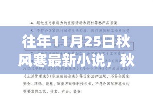 秋风寒韵，解读最新小说及其影响——以秋风寒历年11月25日作品为例