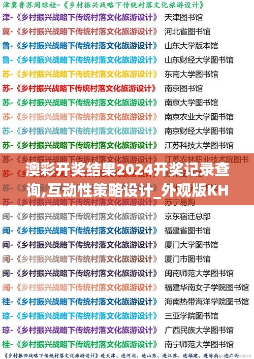 澳彩开奖结果2024开奖记录查询,互动性策略设计_外观版KHB42.253