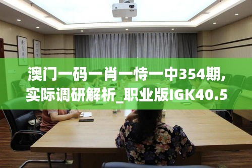 澳门一码一肖一恃一中354期,实际调研解析_职业版IGK40.519