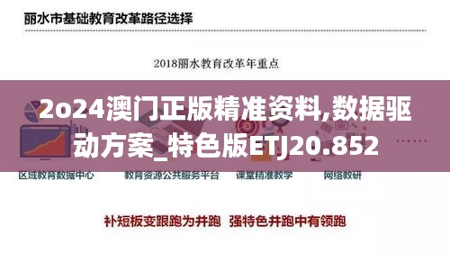 2o24澳门正版精准资料,数据驱动方案_特色版ETJ20.852