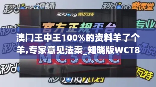 澳门王中王100%的资料羊了个羊,专家意见法案_知晓版WCT86.703