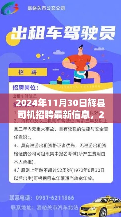 辉县司机招聘最新信息，职业前景、要求及应聘指南（2024年）