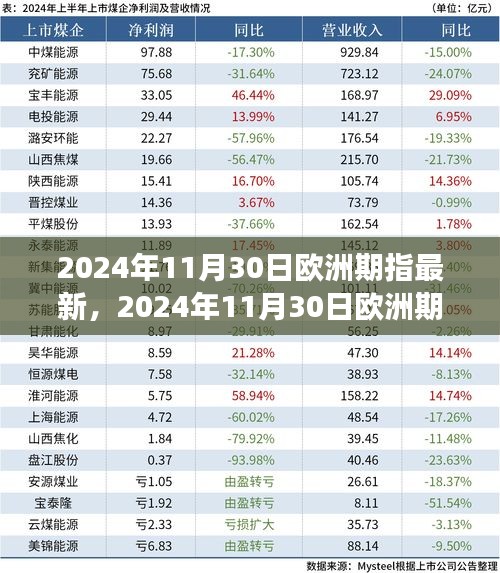 2024年11月30日欧洲期指最新动态及市场走势分析与预测