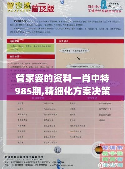 管家婆的资料一肖中特985期,精细化方案决策_速达版GYF89.149