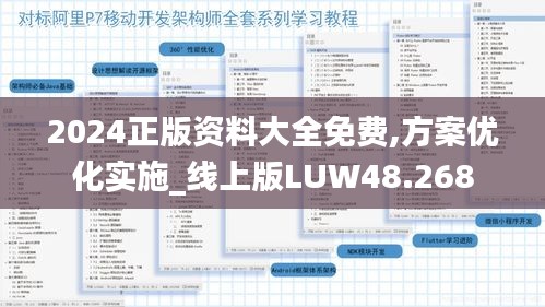 2024正版资料大全免费,方案优化实施_线上版LUW48.268