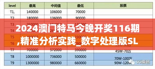 2024澳门特马今晚开奖116期,精准分析实践_数字处理版SLV90.757