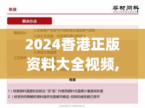 2024香港正版资料大全视频,精准解答方案详解_通行证版BOO10.590