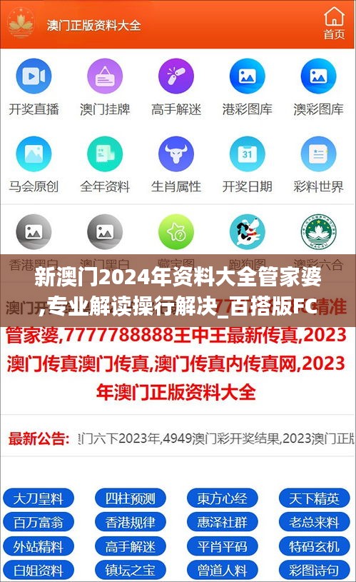 新澳门2024年资料大全管家婆,专业解读操行解决_百搭版FCF27.833