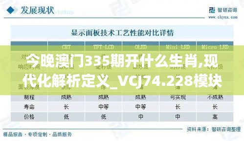 今晚澳门335期开什么生肖,现代化解析定义_VCJ74.228模块版