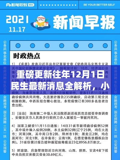 小红书带你洞悉时事热点，重磅更新往年12月1日民生最新消息全解析