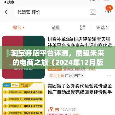 淘宝开店平台评测，展望未来的电商之旅（2024年最新版）