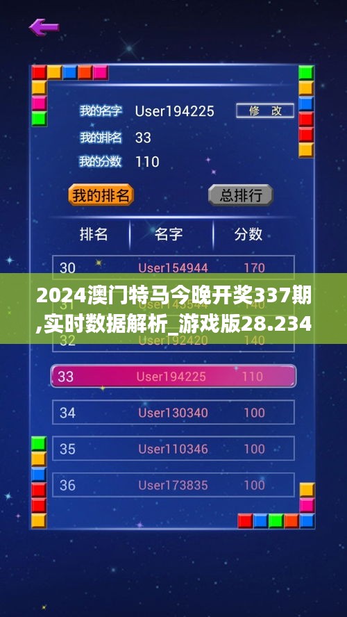 2024澳门特马今晚开奖337期,实时数据解析_游戏版28.234-2