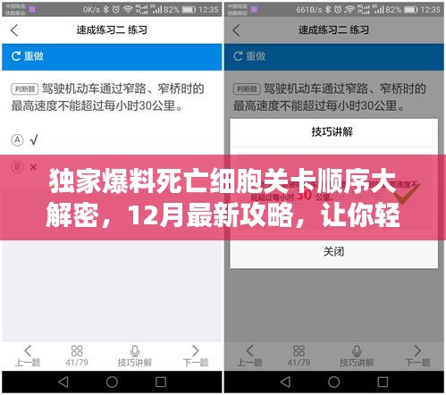 独家揭秘，死亡细胞关卡顺序攻略大解密，最新攻略助你轻松通关！