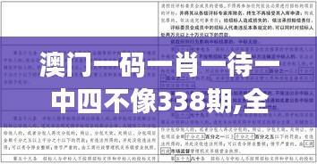 澳门一码一肖一待一中四不像338期,全面解答解释落实_C版64.676-9