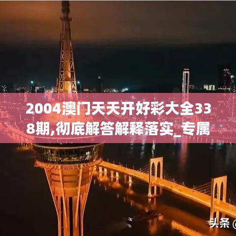 2004澳门天天开好彩大全338期,彻底解答解释落实_专属款29.960-8