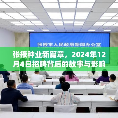 张掖种业新篇章，招聘背后的故事与影响揭秘，2024年12月4日盛大开启