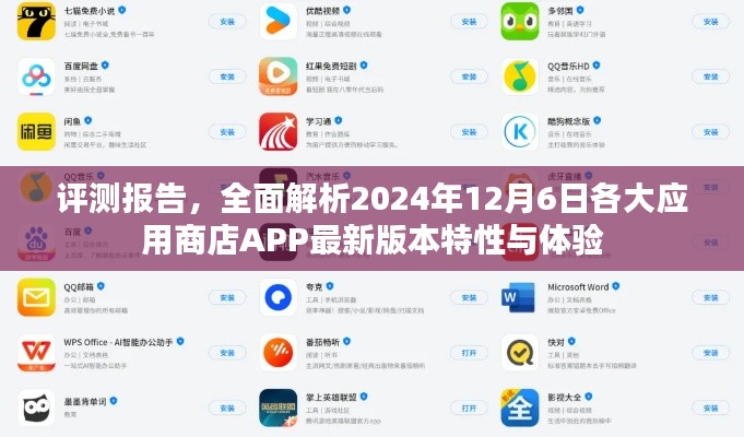 评测报告，全面解析2024年12月6日各大应用商店APP最新版本特性与体验