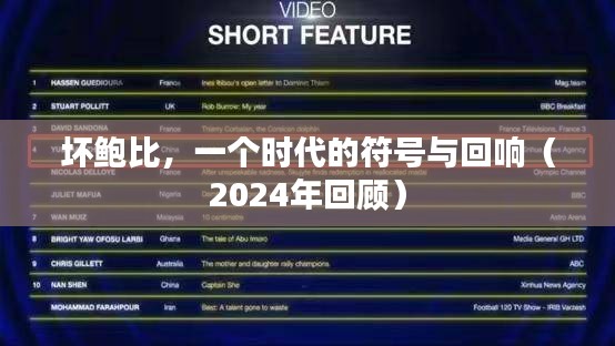 坏鲍比，一个时代的符号与回响（2024年回顾）