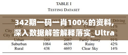 342期一码一肖100%的资料,深入数据解答解释落实_Ultra8.247