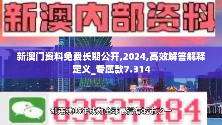 新澳门资料免费长期公开,2024,高效解答解释定义_专属款7.314