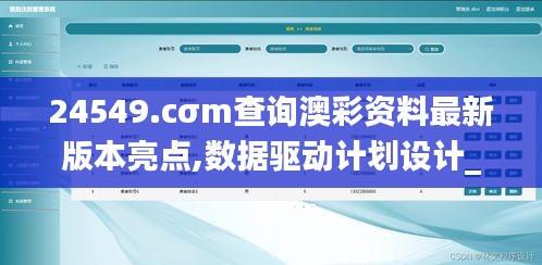 24549.cσm查询澳彩资料最新版本亮点,数据驱动计划设计_交互版16.820