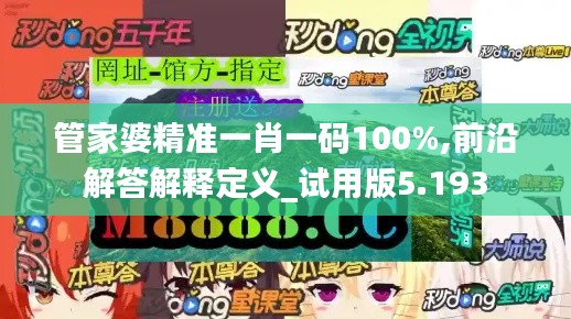 管家婆精准一肖一码100%,前沿解答解释定义_试用版5.193