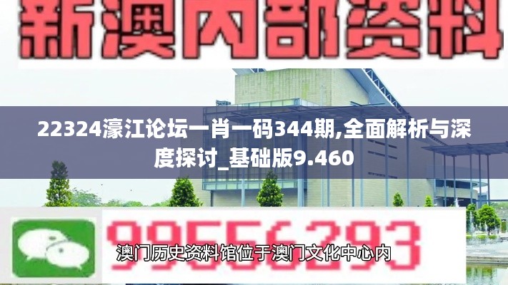 22324濠江论坛一肖一码344期,全面解析与深度探讨_基础版9.460