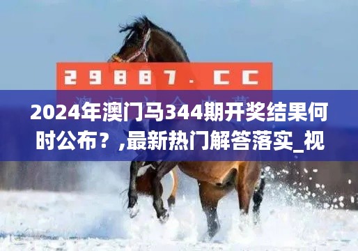 2024年澳门马344期开奖结果何时公布？,最新热门解答落实_视频版7.137