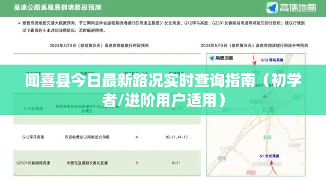 闻喜县最新路况实时查询指南，适合初学者与进阶用户参考