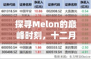 Melon巅峰时刻揭秘，十二月十日实时排名背后的故事