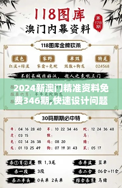 2024新澳门精准资料免费346期,快速设计问题解析_基础版6.765