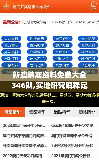 新澳精准资料免费大全346期,实地研究解释定义_C版2.592