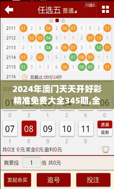 2024年澳门天天开好彩精准免费大全345期,全面执行数据设计_2D9.581