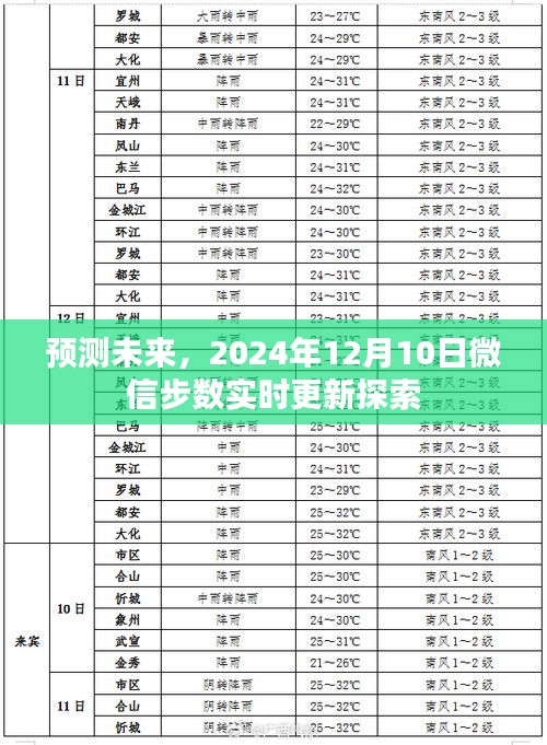 微信步数实时更新探索，预测未来的步伐，迈向未来的步伐记录（2024年12月10日）