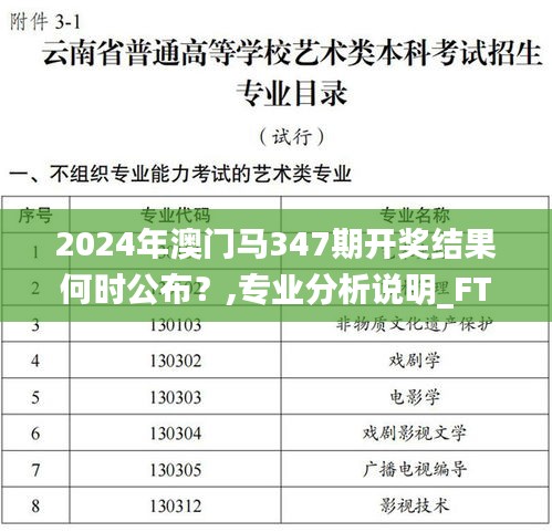 2024年澳门马347期开奖结果何时公布？,专业分析说明_FT7.718