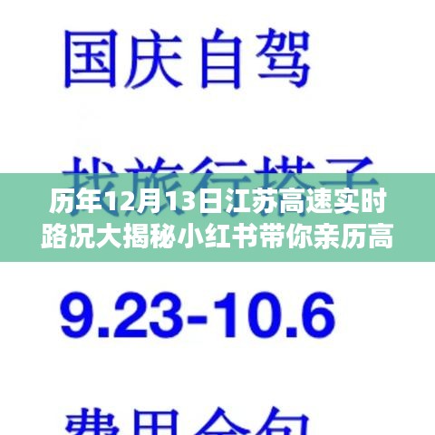 历年江苏高速实时路况揭秘，亲历高速通行实况小红书分享🚗🛣️