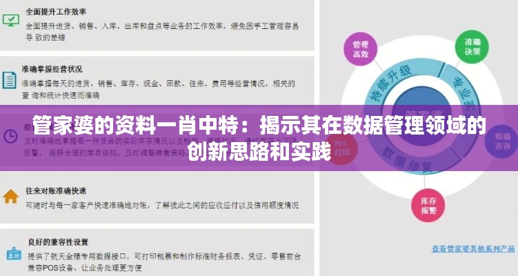 管家婆的资料一肖中特：揭示其在数据管理领域的创新思路和实践