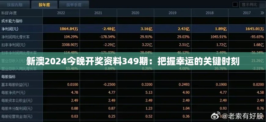 新澳2024今晚开奖资料349期：把握幸运的关键时刻