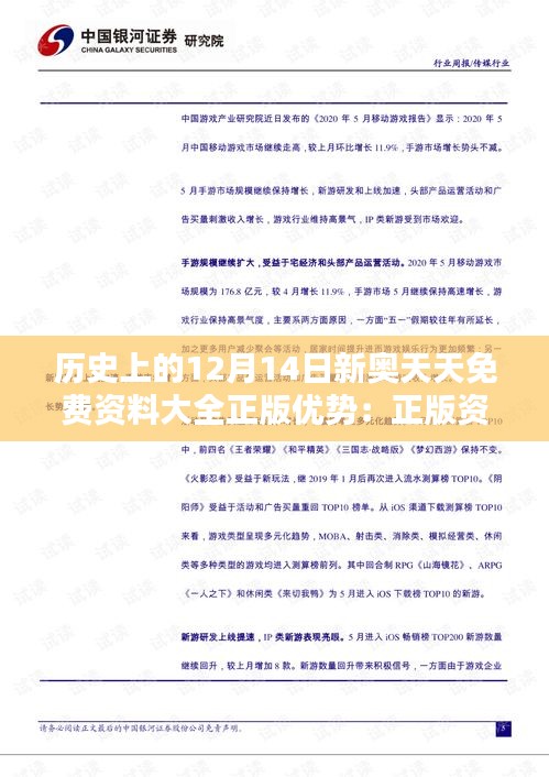 历史上的12月14日新奥天天免费资料大全正版优势：正版资料的文化传承