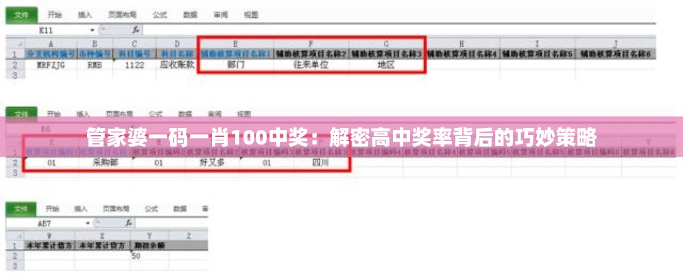 管家婆一码一肖100中奖：解密高中奖率背后的巧妙策略