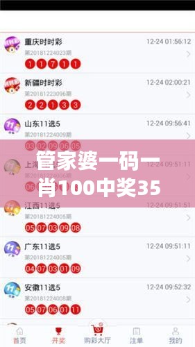 管家婆一码一肖100中奖351期：细致分析成就百中十盼的彩票传奇