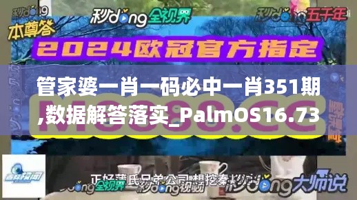 管家婆一肖一码必中一肖351期,数据解答落实_PalmOS16.739