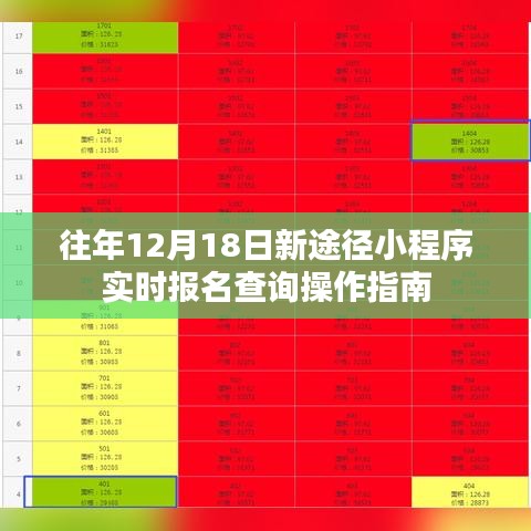 往年12月18日新途径小程序报名查询实时操作指南