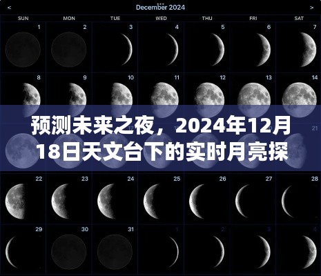 未来之夜，天文台下的实时月亮探索，预测2024年12月18日之夜