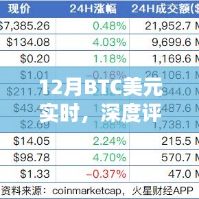 深度解析，12月比特币美元实时行情及全面介绍